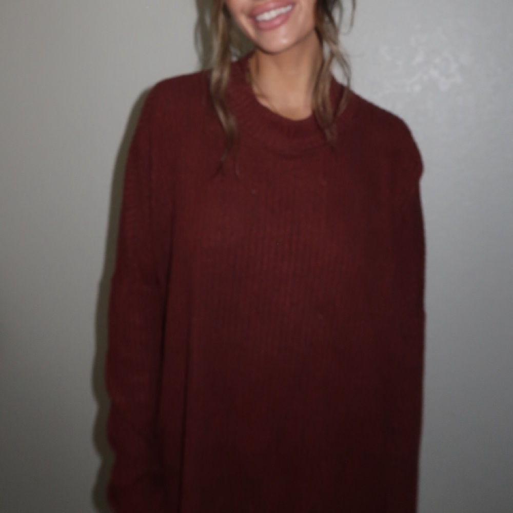 Red/ burgundy long sleeve